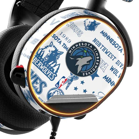 NBA Minnesota Timberwolves Historic Blast SteelSeries Arctis 3 Skin